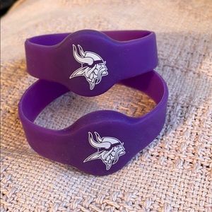 2 Rubber Minnesota Viking Bands